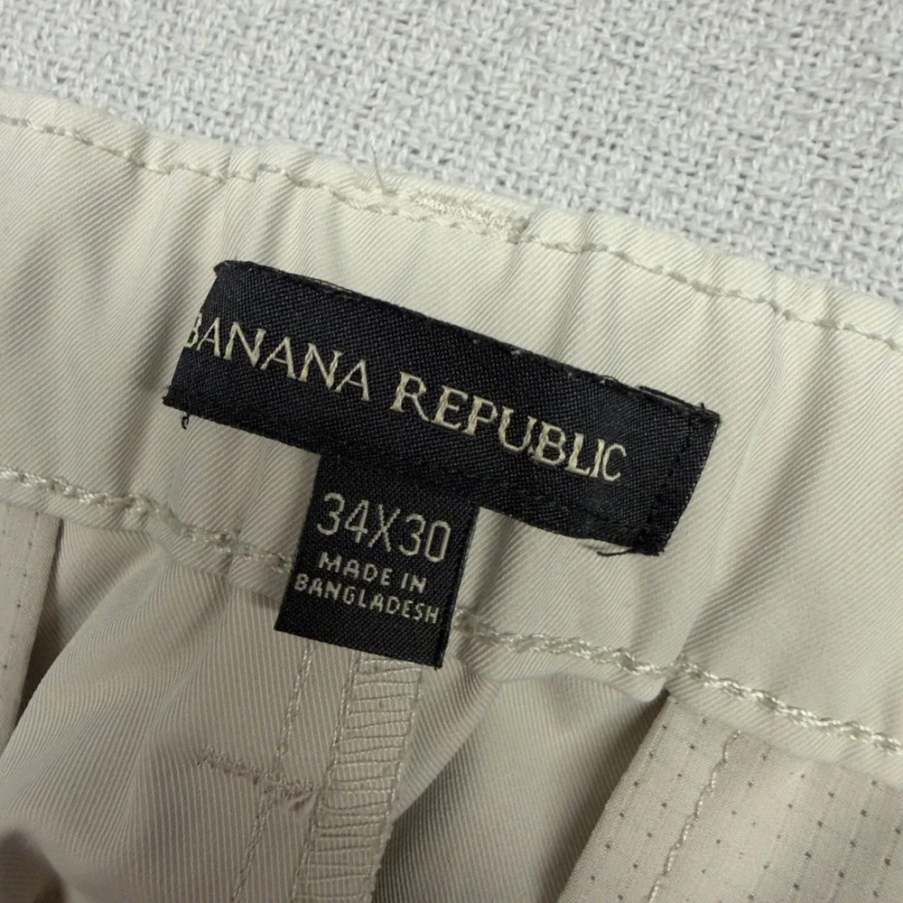 Banana Republic Pants Mens 34x30 Tan Khaki Performance Chino Stretch Minimalist